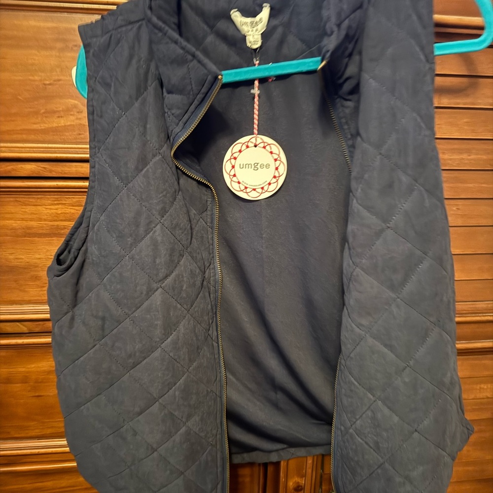 Umgee Navy Quilted Vest
